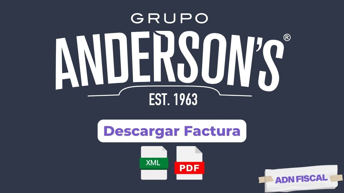 Facturacion ANDERSONS Restaurantes 🍽️ ADN Fiscal