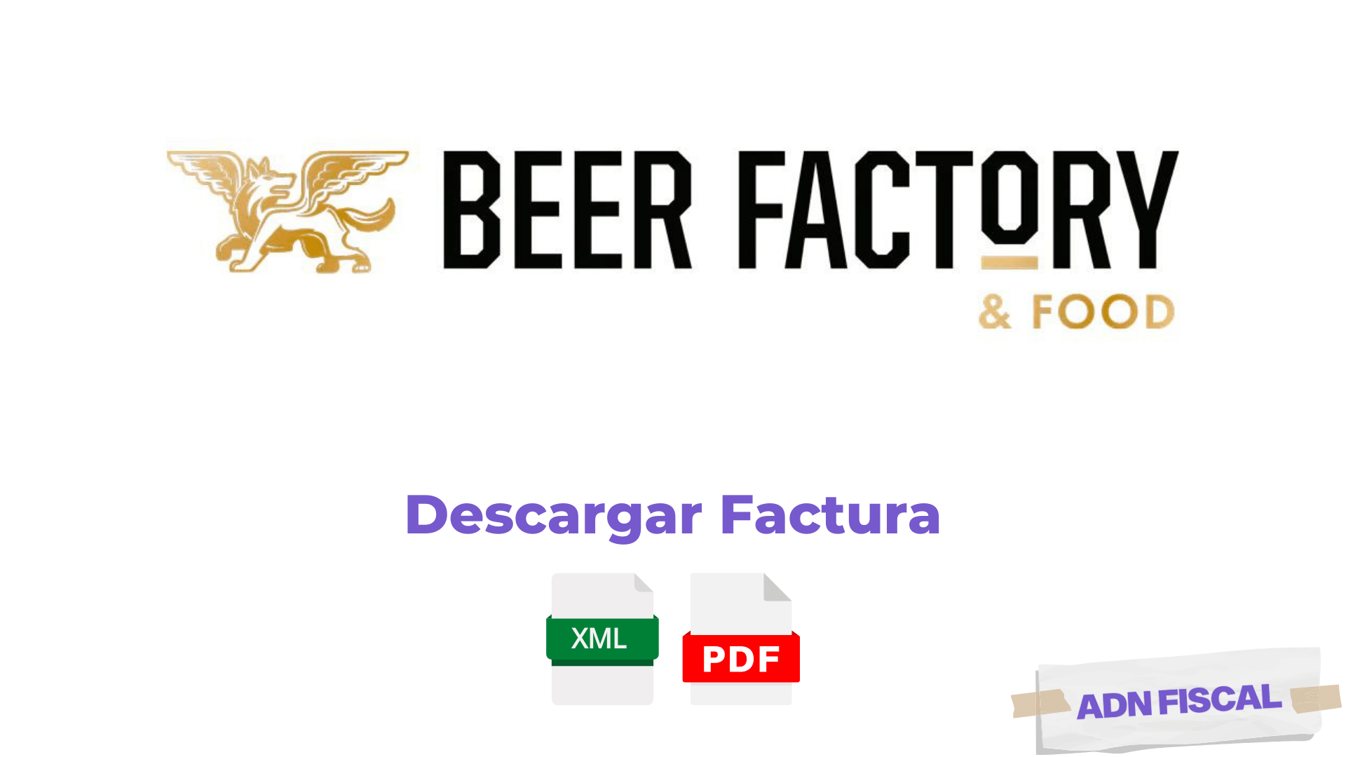 Facturacion Beer Factory Restaurantes 🍽️ ADN Fiscal