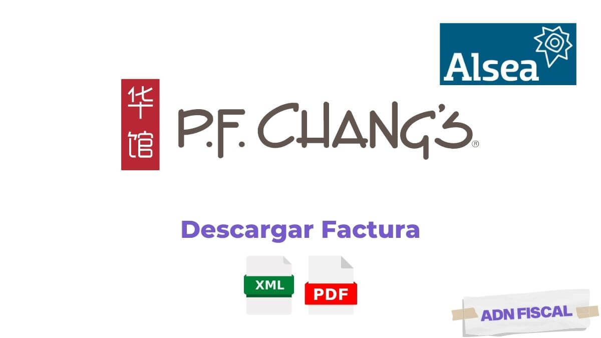 P.F. Chang's - Generar Factura