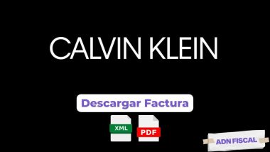 Facturacion Calvin Klein Facturar Tickets ADN Fiscal