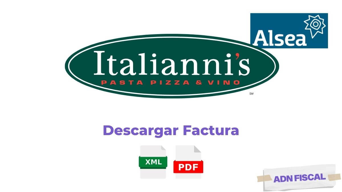 Italianni’s (Alsea)- Generar Factura