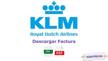 Facturacion KLM Airlines Facturar Tickets ADN Fiscal