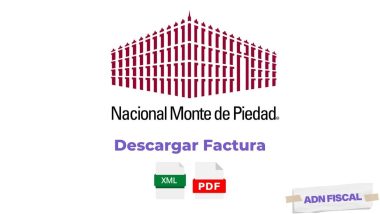 Facturacion Nacional Monte de Piedad Facturar Tickets ADN Fiscal