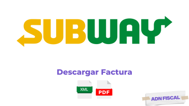 Facturacion Subway Facturar Tickets ADN Fiscal