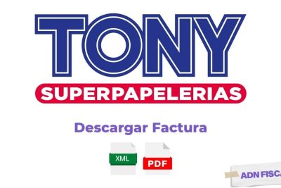Facturacion TONY Tiendas Superpapeleria Facturacion ADN Fiscal