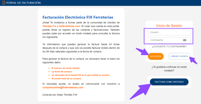 Facturación Fix Ferreterías Generar Factura 0803