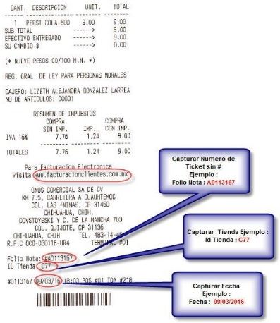ejemplo 1 ticket BAFAR facturacion Facturacion ADN Fiscal