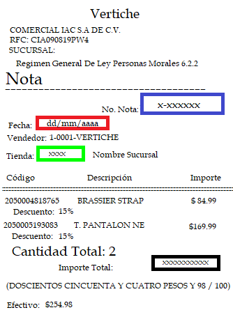 ejemplo Ticket vertiche facturacion Facturacion ADN Fiscal