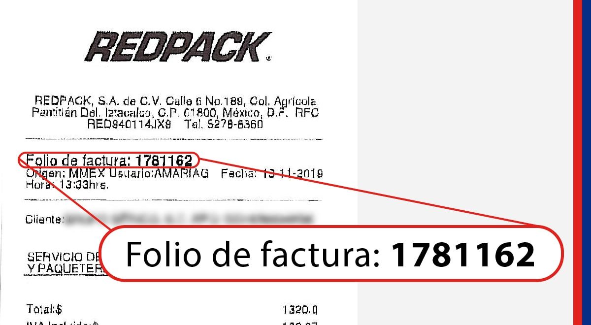 ejemplo folio facturacion Redpack Facturacion ADN Fiscal