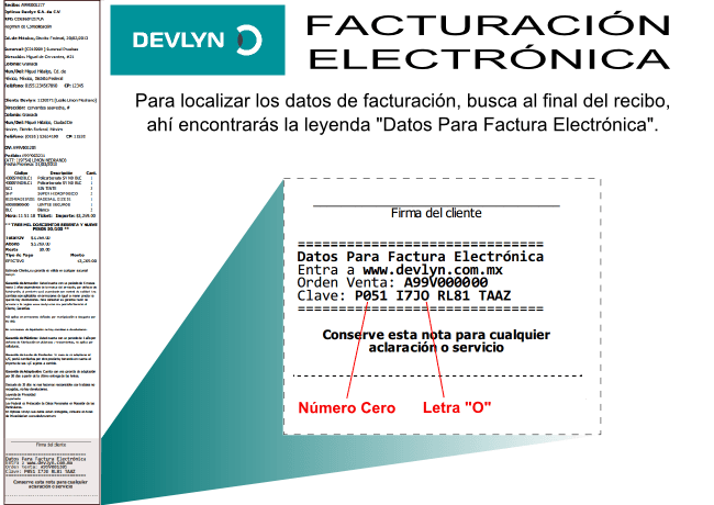 ejemplo ticket Devlyn facturar Facturacion ADN Fiscal