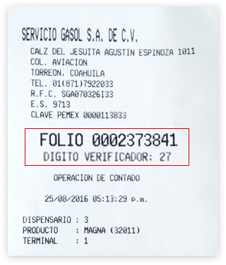 ejemplo ticket GASOL facturar Facturar Tickets ADN Fiscal