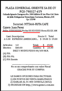 ejemplo ticket Gemco facturacion Facturacion ADN Fiscal