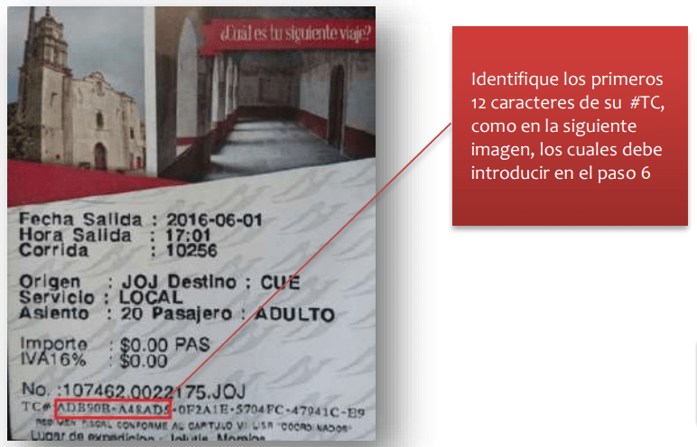 ejemplo ticket Pullman de Morelos facturacion Facturacion ADN Fiscal