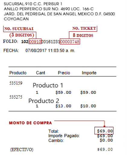 ejemplo ticket cielito querido facturacion Facturacion ADN Fiscal