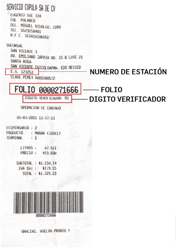 ejemplo ticket facturacion Servifacil Facturacion ADN Fiscal