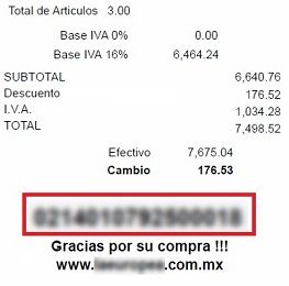 ejemplo ticket facturar FARMACIA San Isidro Facturacion ADN Fiscal