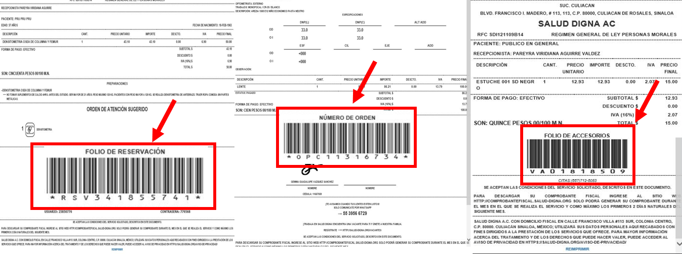 ejemplo ticket facturar Salud Digna Facturacion ADN Fiscal