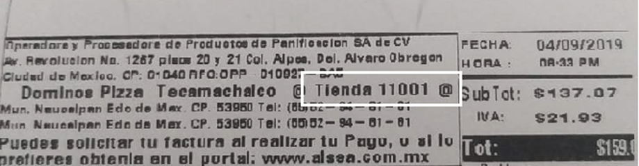 ejemplo ticket tienda facturacion alsea Facturacion ADN Fiscal