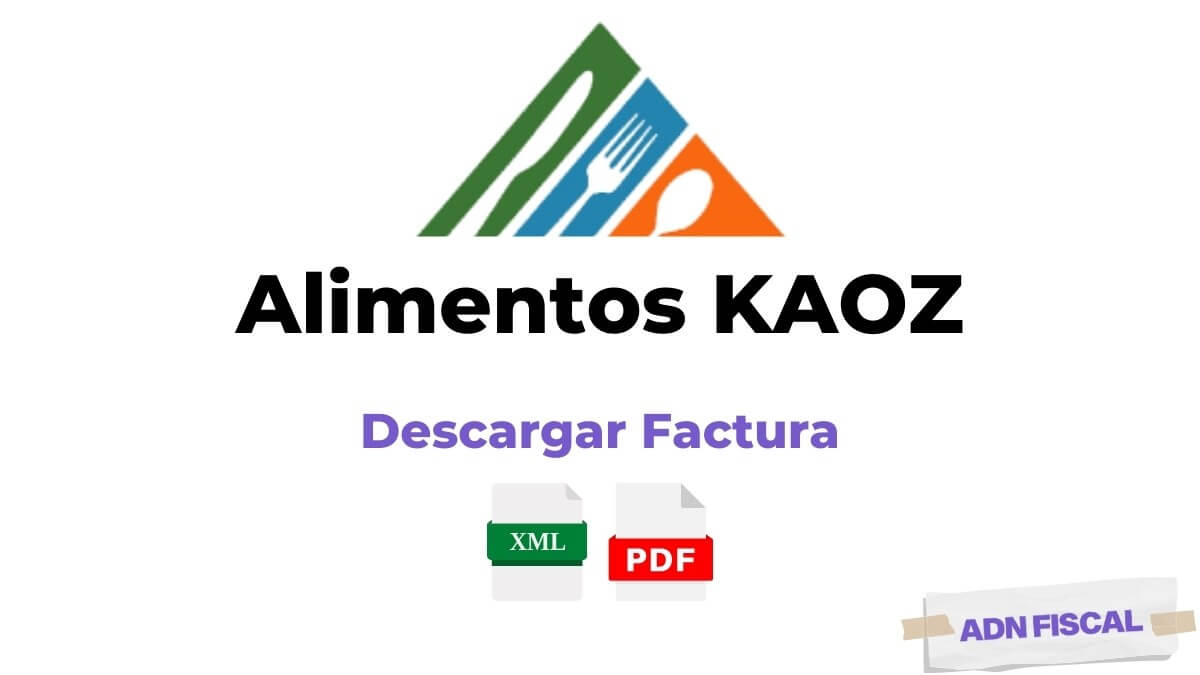 facturacion Alimentos KAOZ Facturacion ADN Fiscal