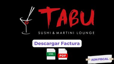 facturacion Tabu Sushi Facturar Tickets ADN Fiscal