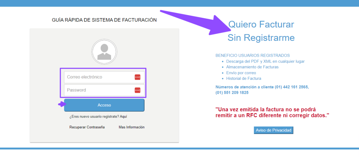 Facturación META (Mexicana de Técnicos en Autopistas) - Generar Factura