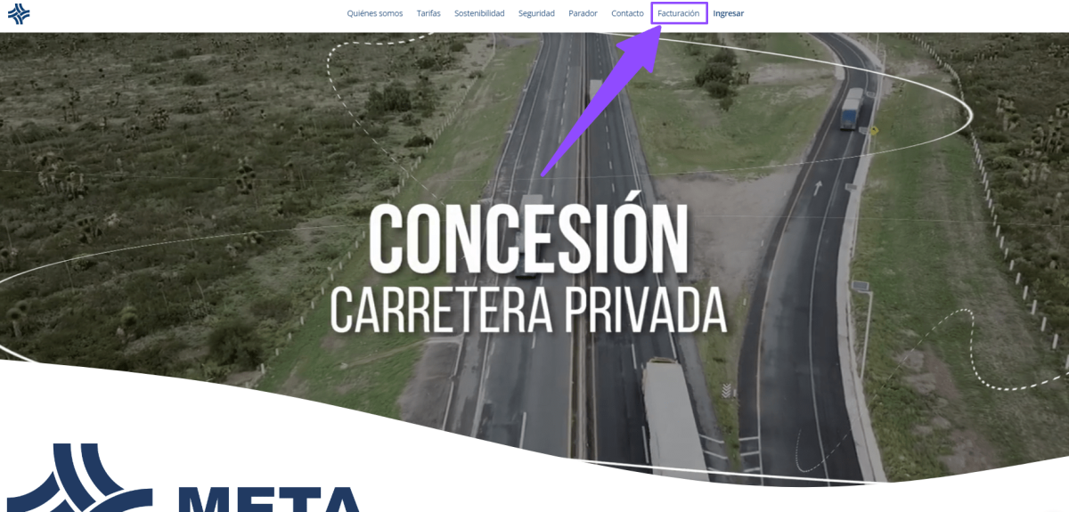 META (Mexicana de Técnicos en Autopistas) - Generar Factura