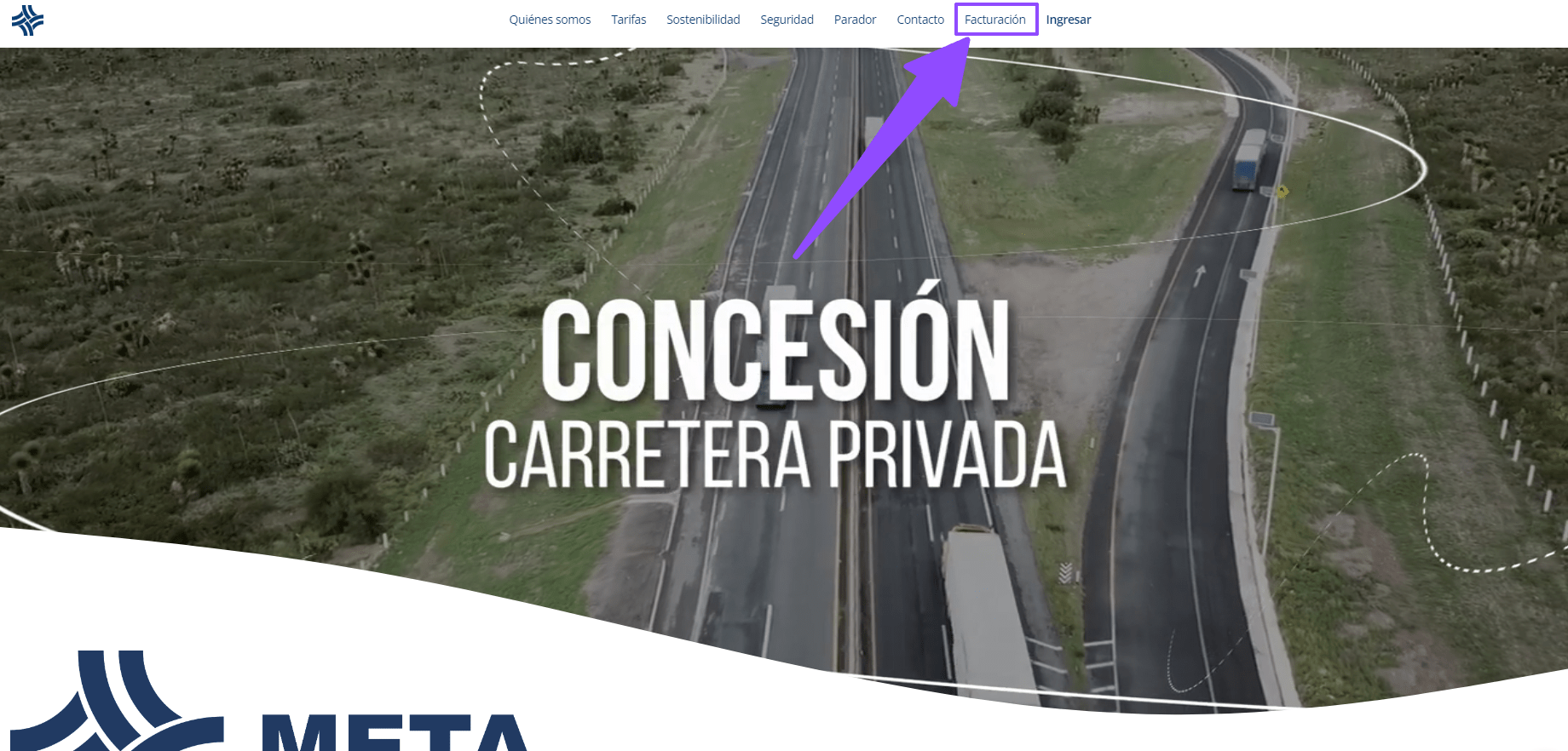 ingresar a facturar META Mexicana de Tecnicos en Autopistas Facturacion ADN Fiscal