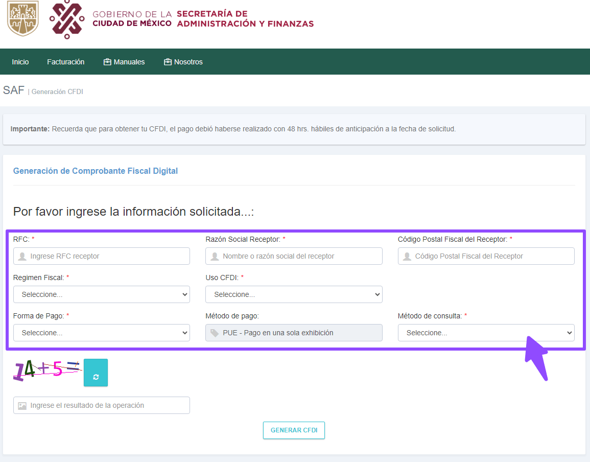 ingresar datos fiscales facturacion cdmx gobierno de la ciudad de Facturar Tickets ADN Fiscal