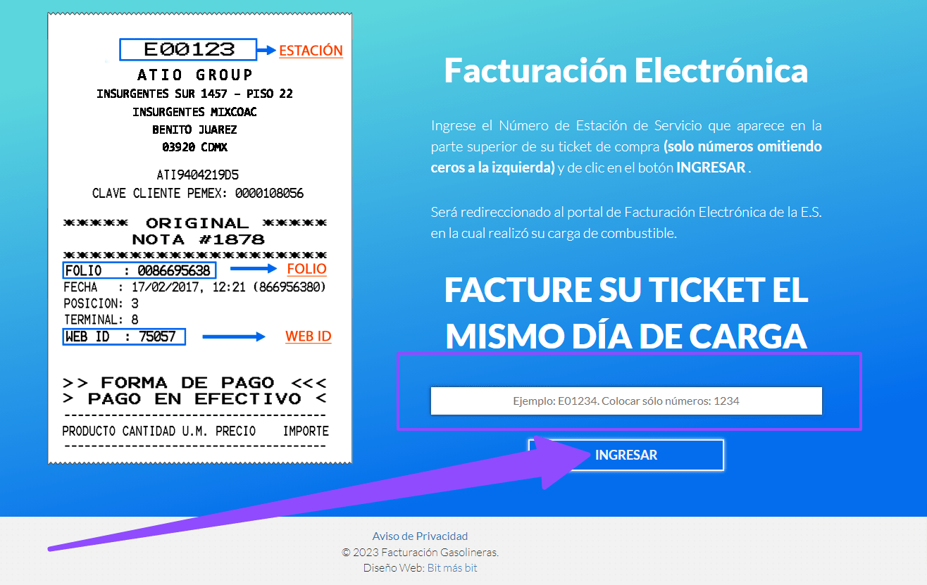 ingresar estacion FacturacionGasolineras.com facturacion gasolineras Facturacion ADN Fiscal