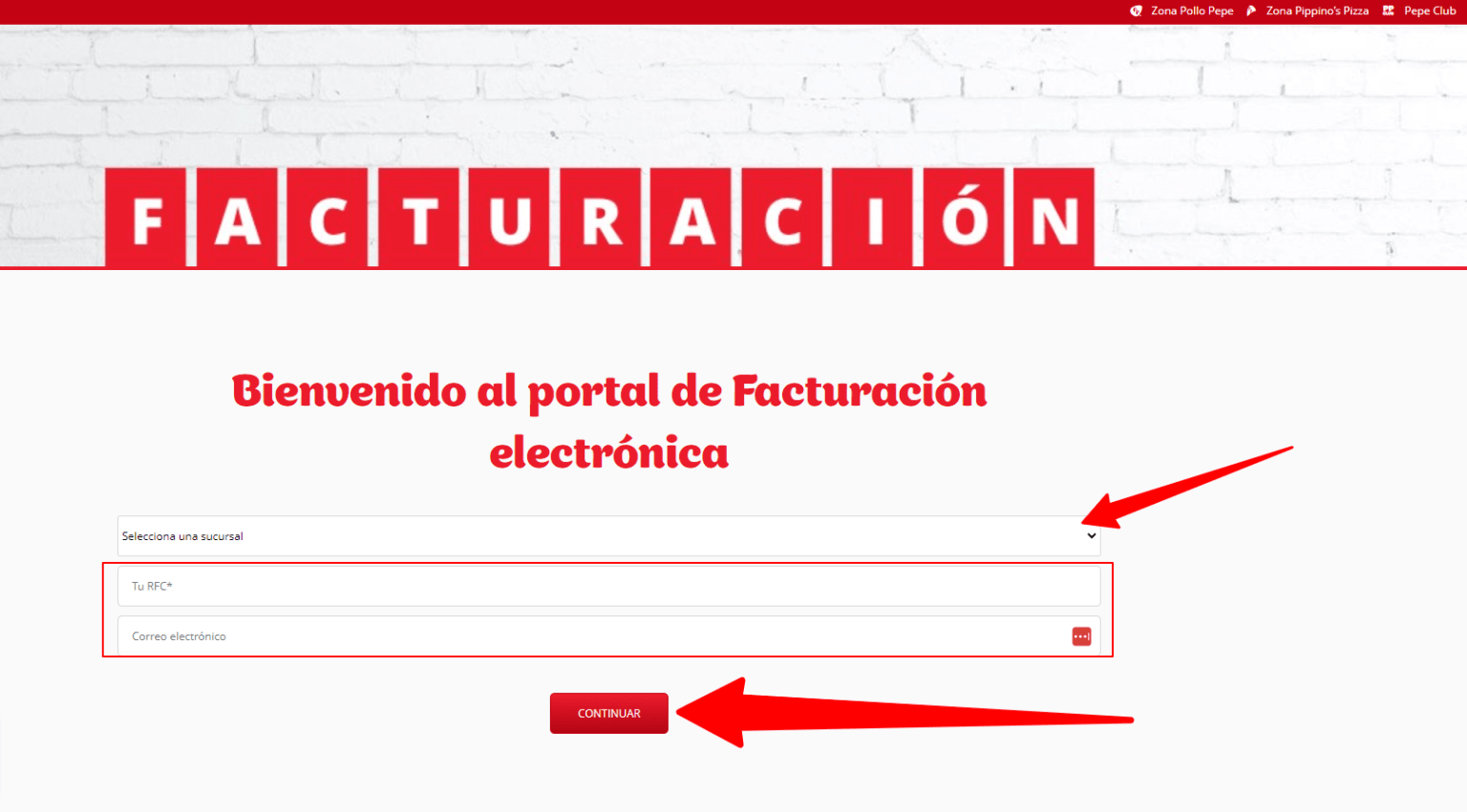Facturación Pollo Pepe Generar Factura