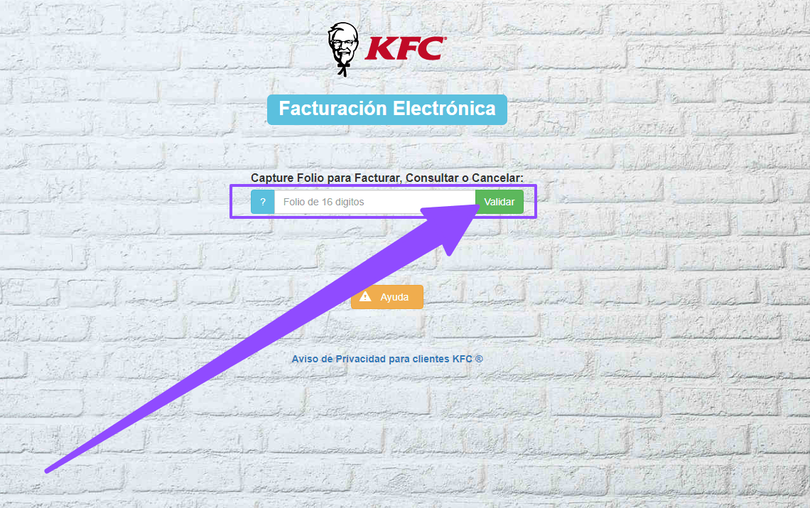 ingresar ticket KFC facturacion Facturacion ADN Fiscal