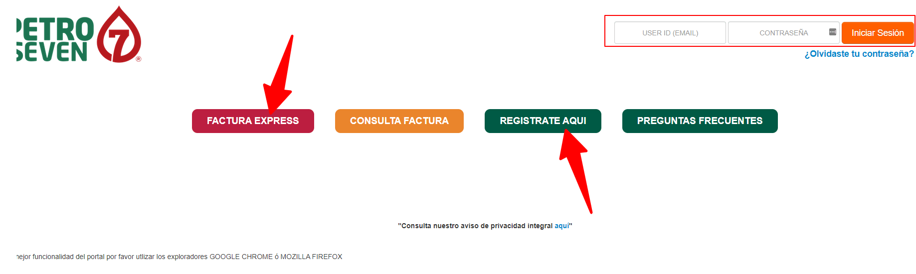 registro ingreso Petromax facturacion Facturar Tickets ADN Fiscal