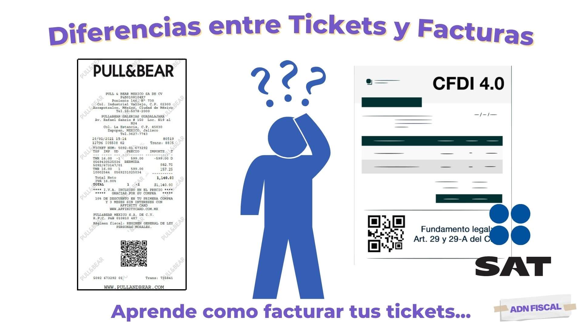 tickets facturas SAT ADN Fiscal